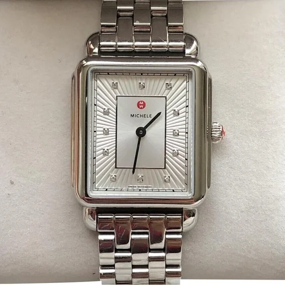 Michele Deco ll Diamond Dial Luxury Watch with 2 Bands - Picture 5 of 8